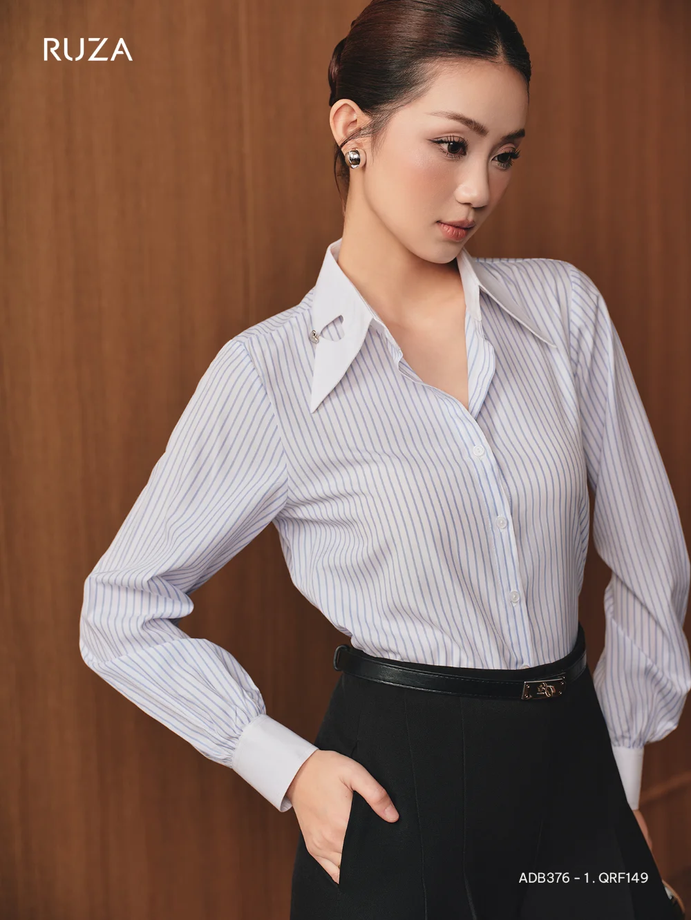 Áo Sơ Mi Tay Dài Basic - (Có 2 Màu) - ADB376 - Ảnh 13