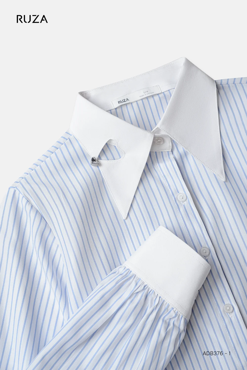 Áo Sơ Mi Tay Dài Basic - (Có 2 Màu) - ADB376 - Ảnh 5